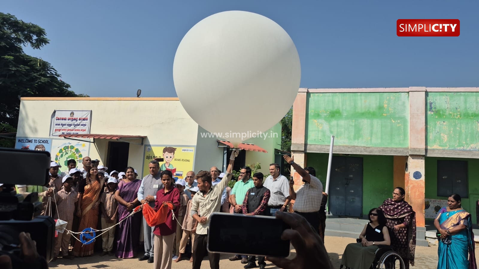 Coimbatore Govt School Students Launch Atmospheric Research Balloon to 35 km Altitude