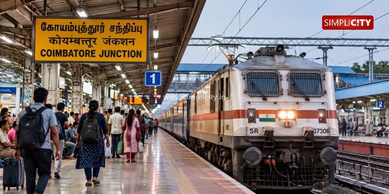 Festive Season: Chennai–Mangaluru One-Way Special Train to Operate on October 17 via Coimbatore