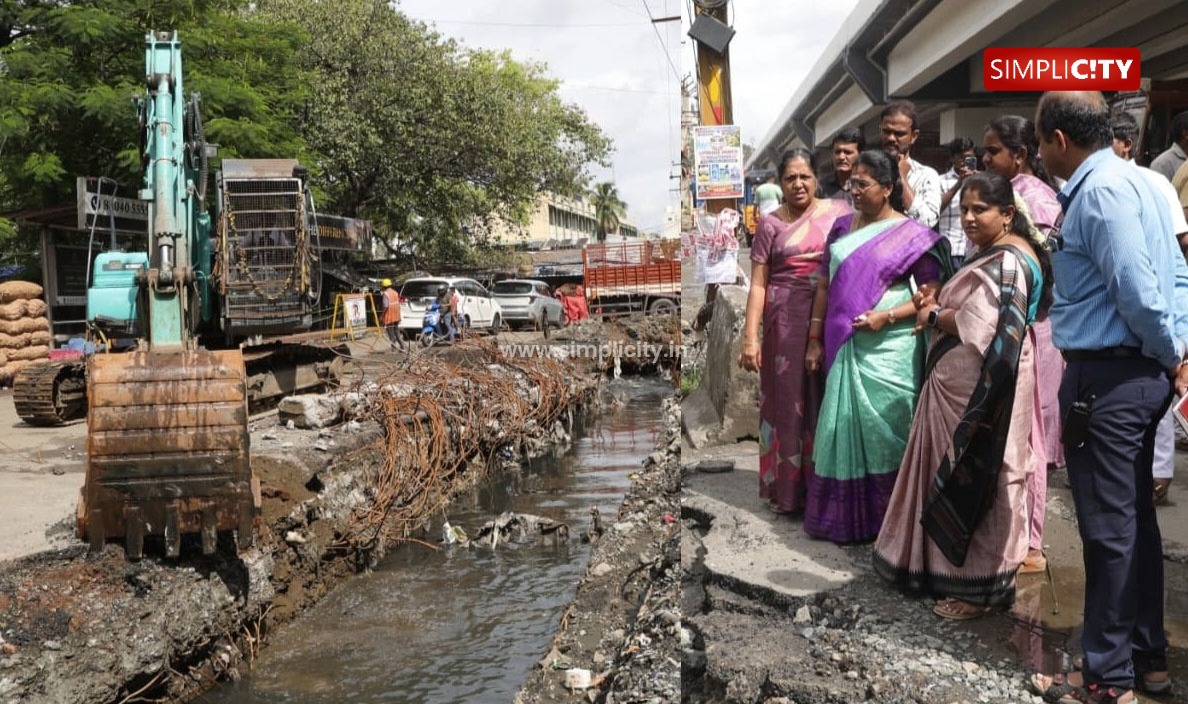 கோவை மேற்கு மண்டலத்தில் மழைநீர் வடிகால் சுத்தம், புதிய கல்வெட்டு பணிகளை ஆய்வு செய்த மேயர்