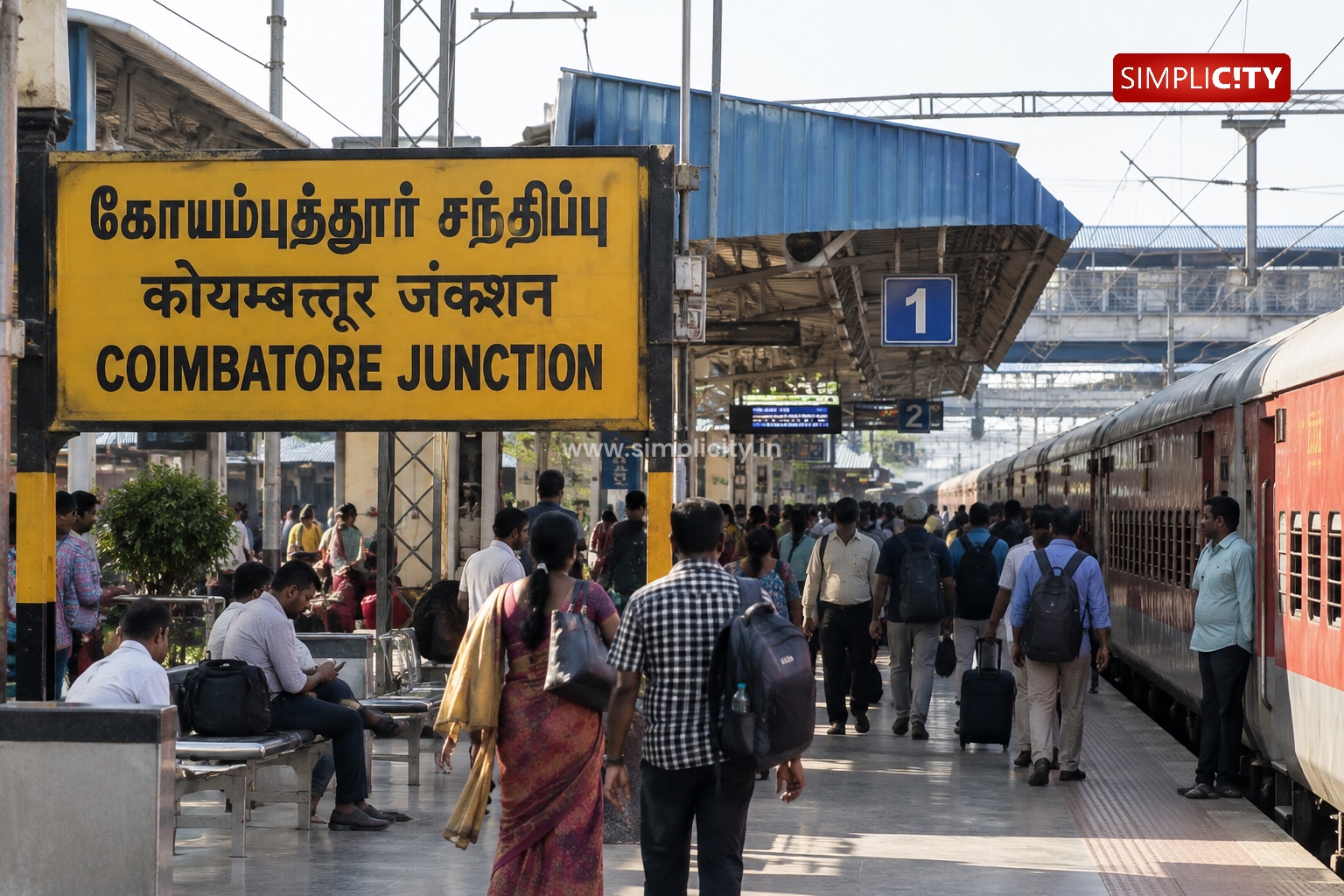 Passenger Alert: Coimbatore Junction Track Work to Disrupt Train Services on October 9-11