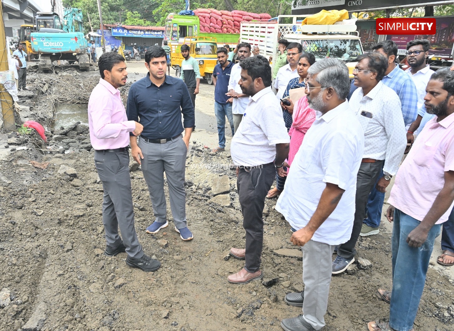 Coimbatore Collector, Corporation Commissioner Inspect Waterlogging Hotspots, Culvert Replacement and Drainage Works