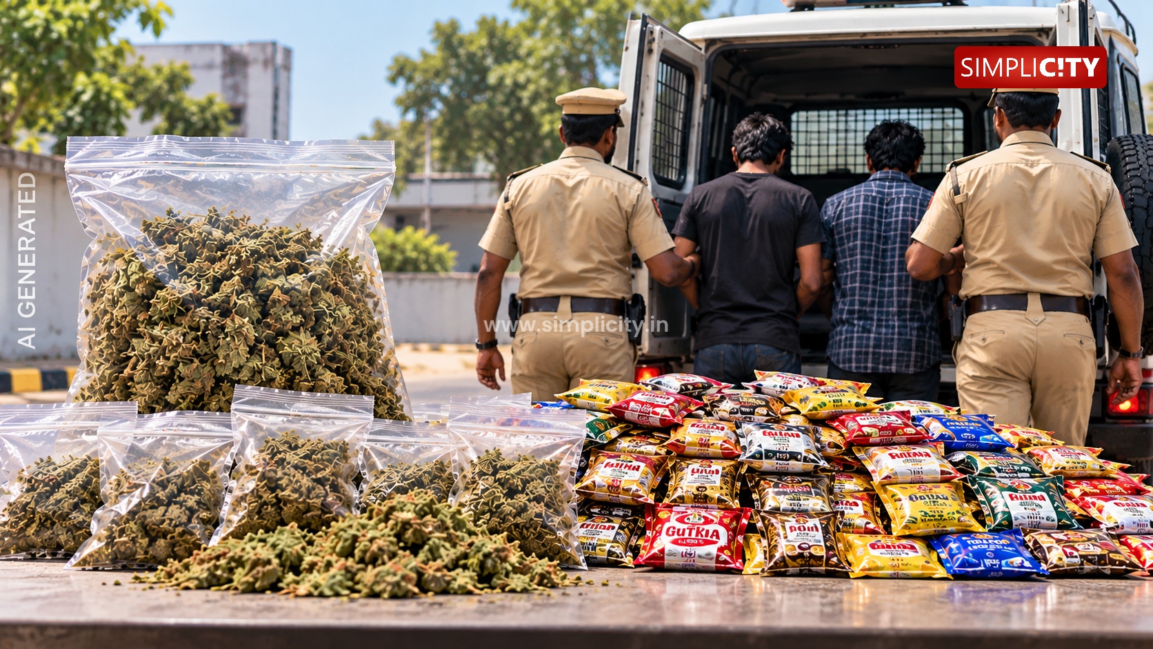 1.8 kg Ganja, 19.7 kg Banned Tobacco Seized in Coimbatore Raids