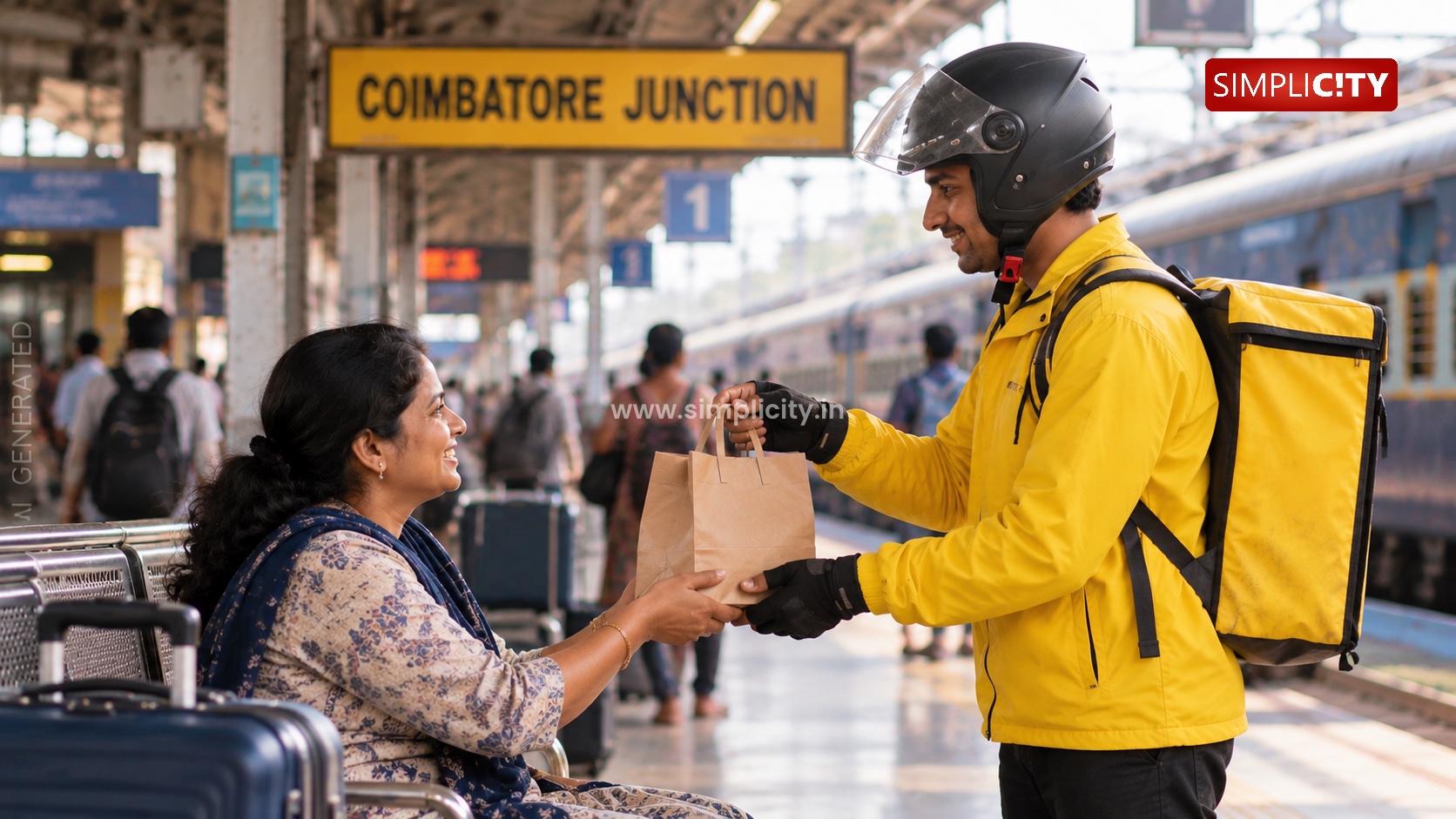 Coimbatore Junction Among 7 Stations to Get Blinkit Delivery Under Southern Railway’s Pilot Project