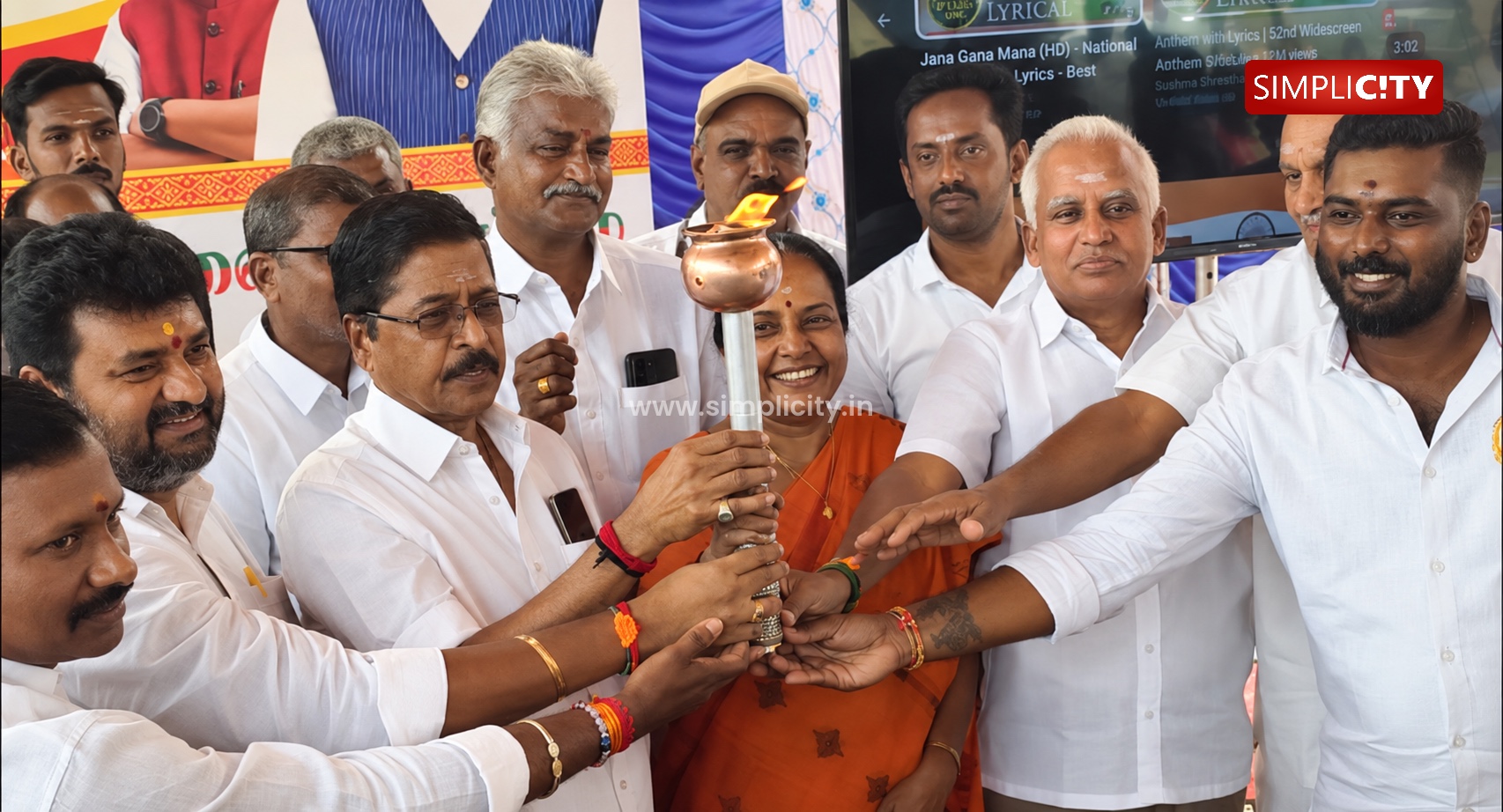 Coimbatore BJP Holds 'Seva Jyoti' Rally to Mark PM Modi's 25 Years in Public Life