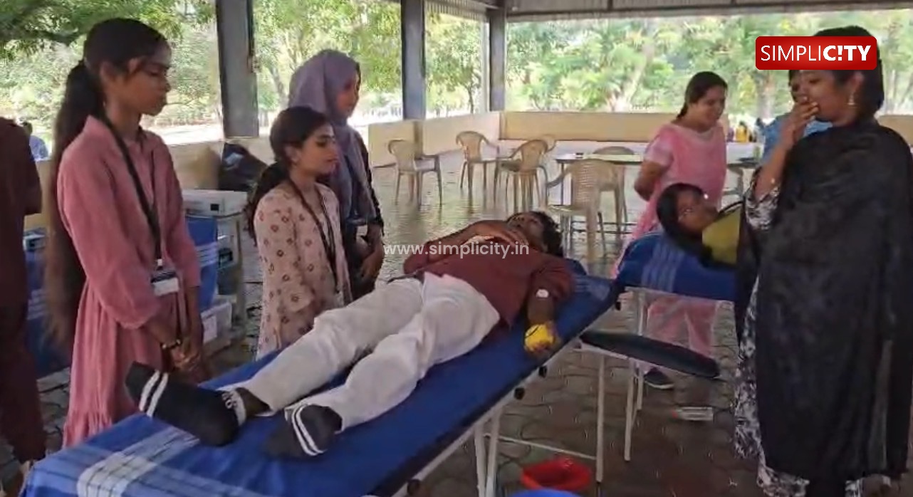 Bharathiar University Blood Donation Camp Sees Over 50 Donors
