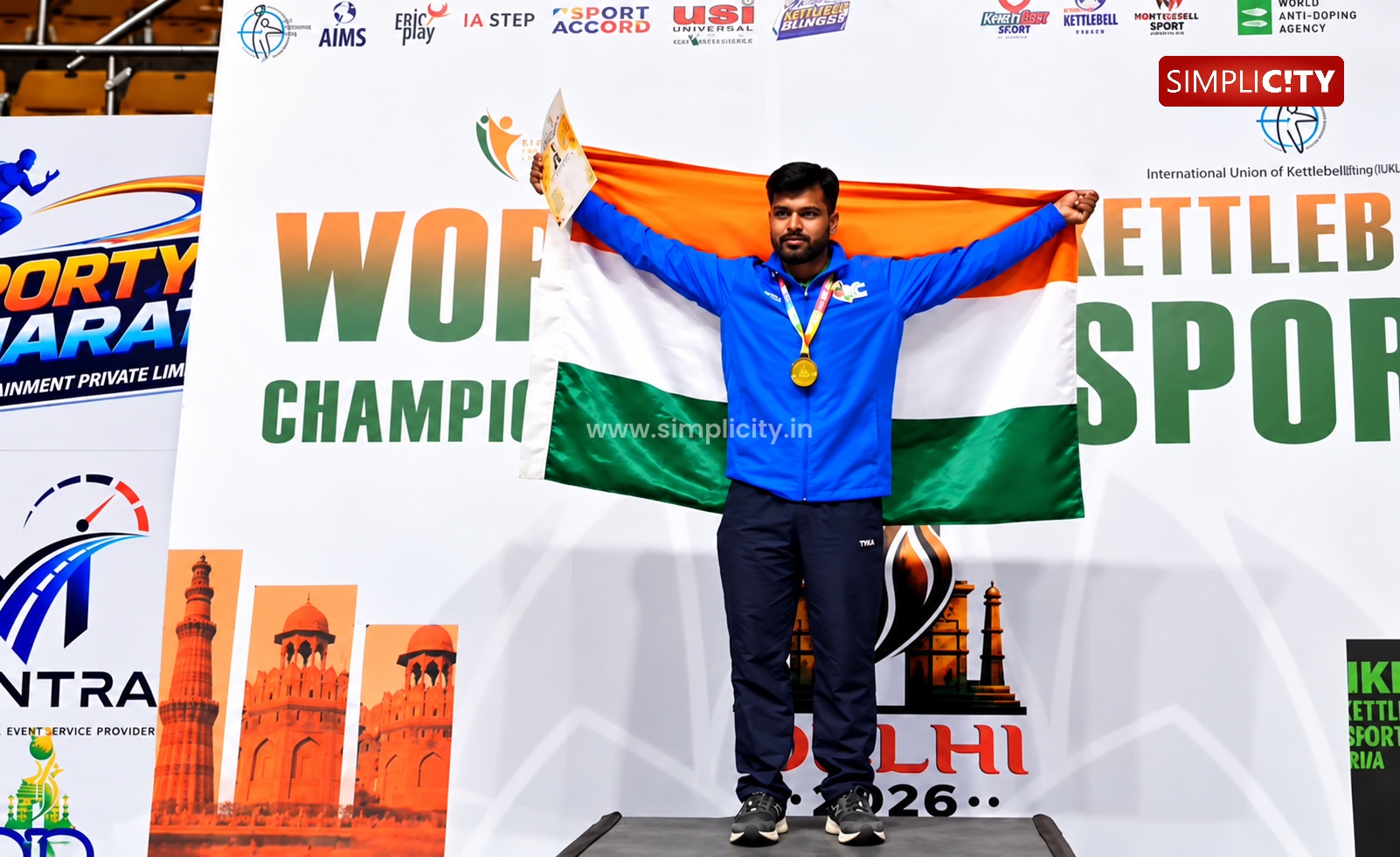 Coimbatore’s Gowtham Shanmugam Strikes Gold at IUKL Kettlebell Sport World Championship 2026