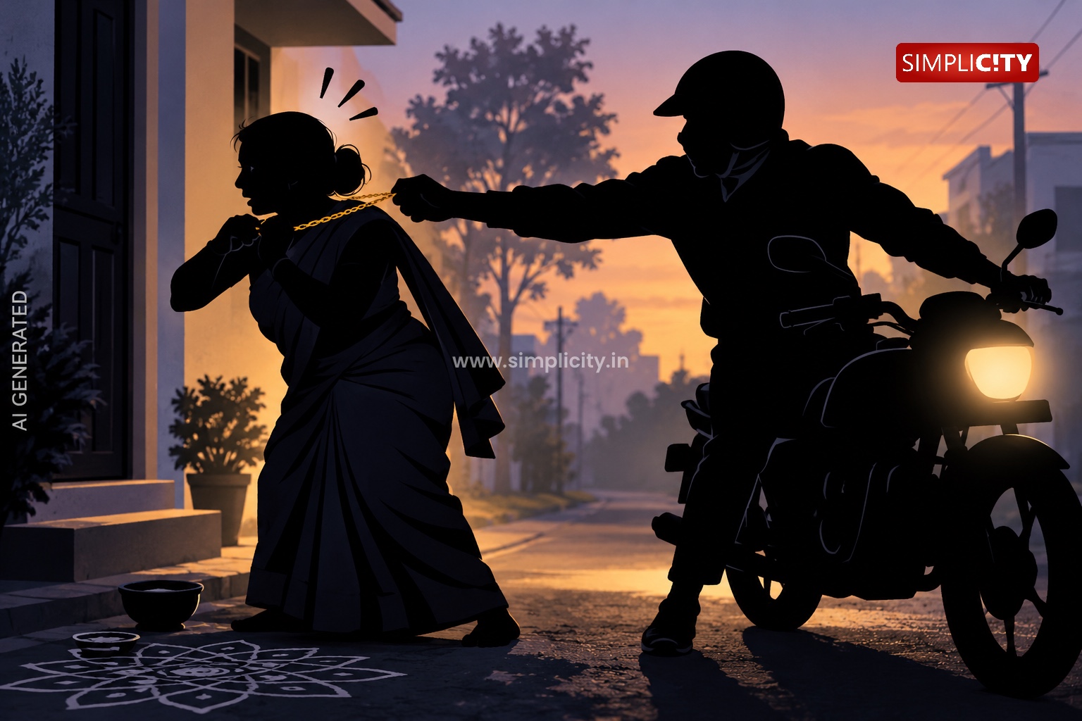 Alert Woman Thwarts Chain-Snatching Bid; Race Course Police Look Out for Masked Man