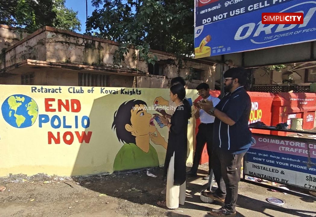 Rotaract Club of Kovai Knights Turns Wall Art into a Message for Polio Eradication