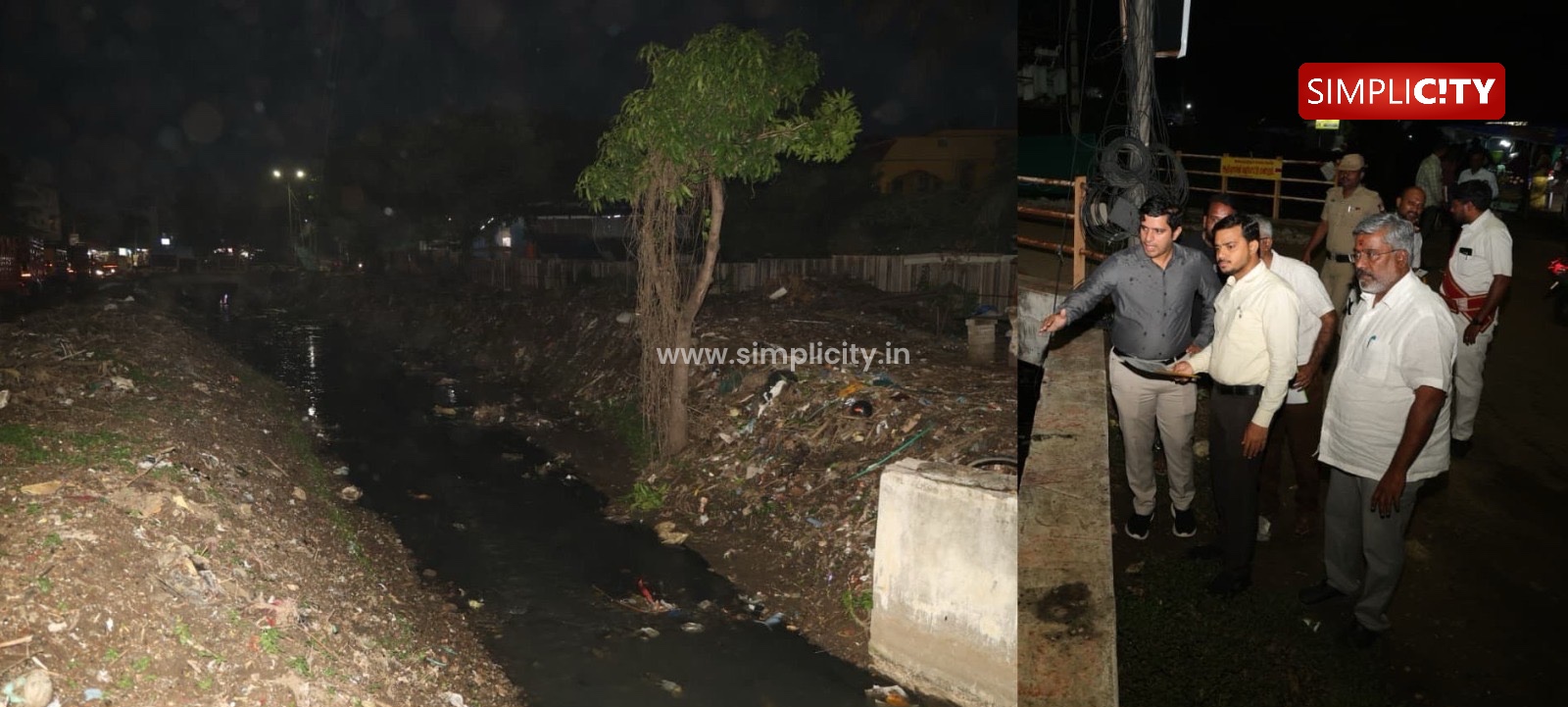 Coimbatore Collector, Commissioner Inspect Stormwater Drains and Pump Installed in Kallimadai–Nallampalayam Area