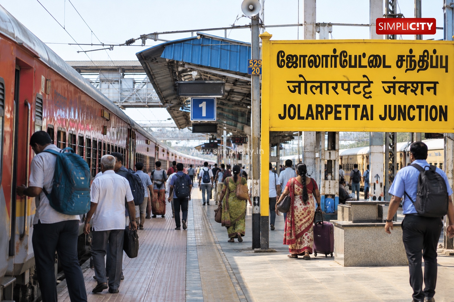 Cheran Express and Two Other Trains Through Jolarpettai Get New Timings from October 7