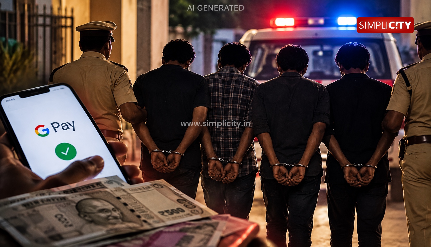 Coimbatore Man Robbed of Rs 99,000 via GPay at Knifepoint, Four Held