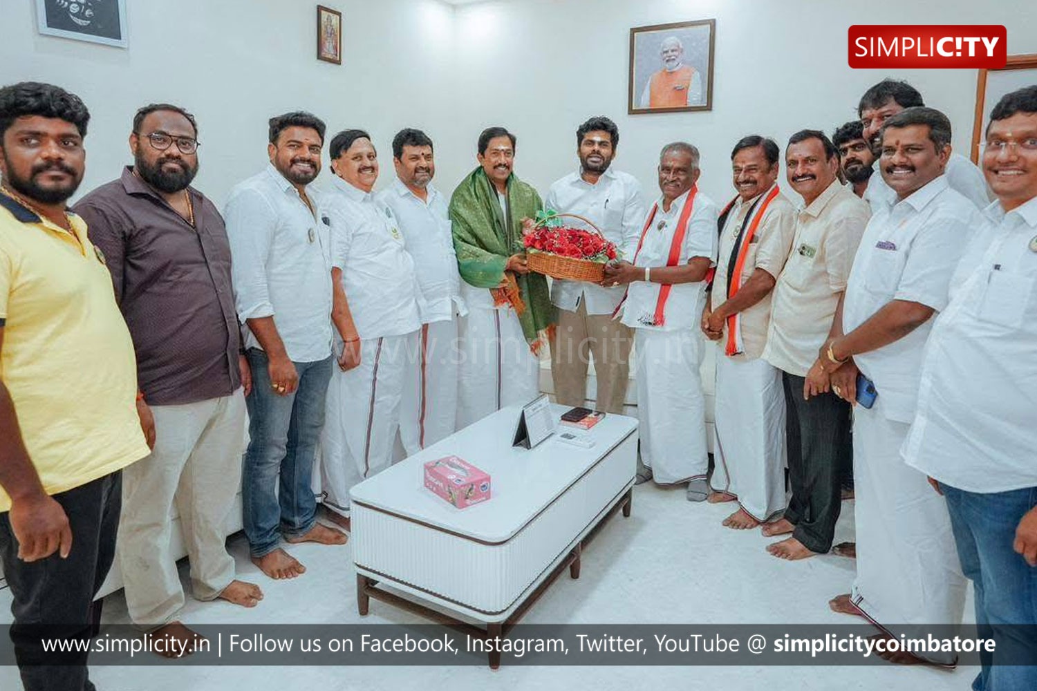 Annamalai Extends Greetings and Best Wishes to AIADMK Candidates in Coimbatore.