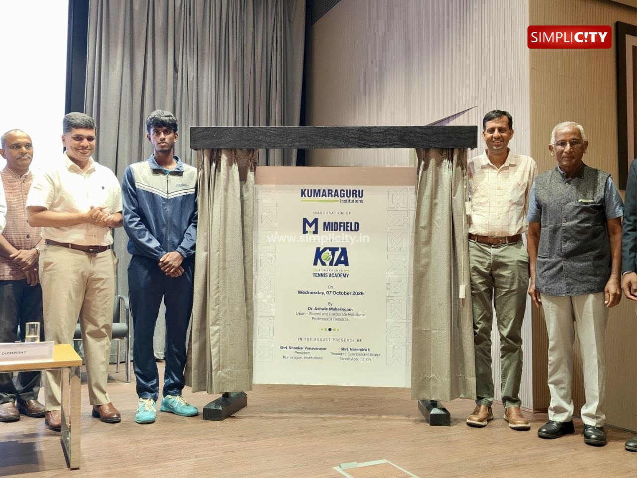 The inauguration ceremony of Kumaraguru Tennis Academy was held at the Kumaraguru College campus in Coimbatore. — image 1