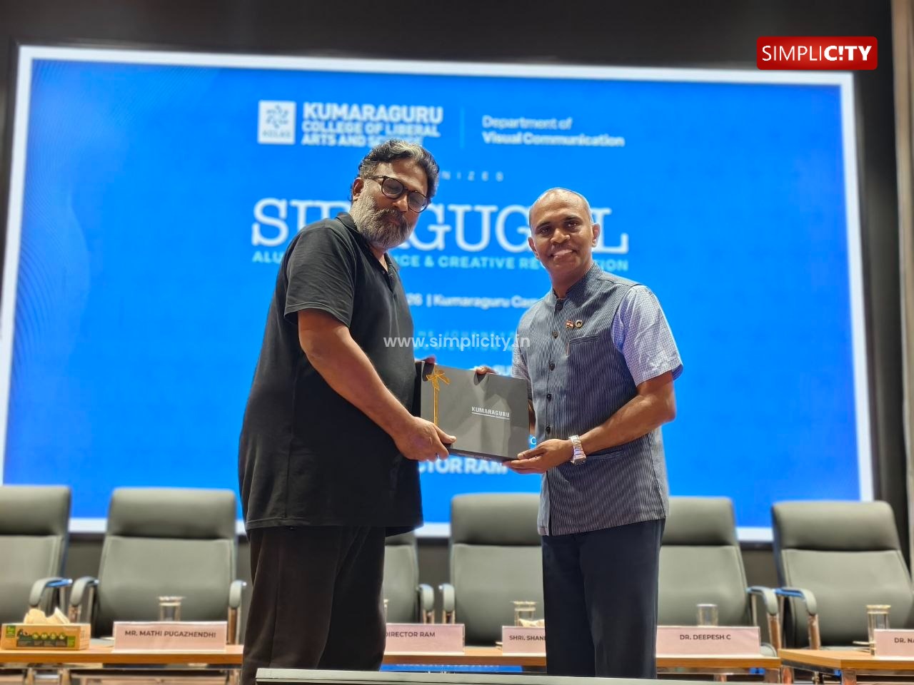 A special interactive session titled 'Sirakugal 2026', organized by the Visual Communication Department of Kumaraguru College of Arts and Science, was held at the Kumaraguru College campus with director Ram taking part. — image 3